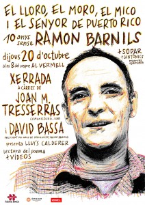 Cartell de l'acte '10 anys sense Ramon Barnils'
