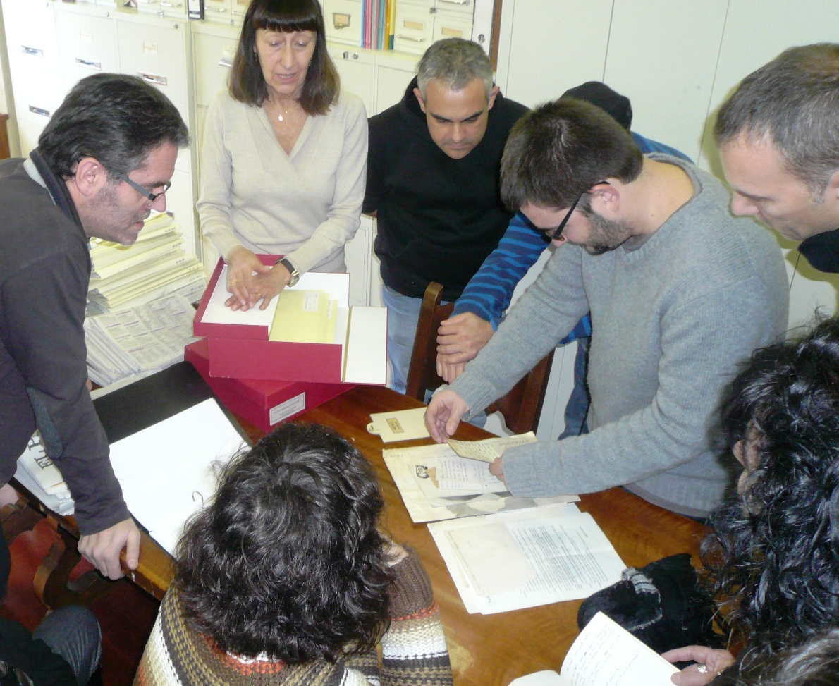 El GPRB visita el Fons documental de Ramon Barnils a Poblet