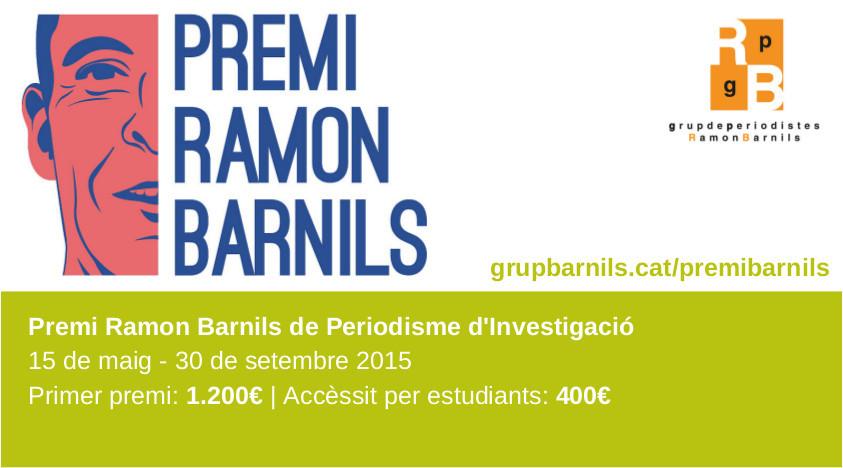 El GPRB convoca el Premi Ramon Barnils de periodisme d’investigació