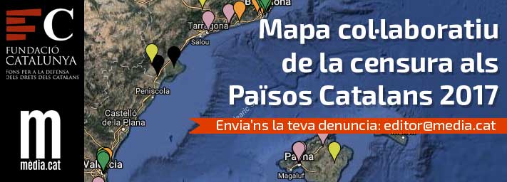 Mèdia.cat posa en marxa la 3a edició del mapa de la censura als Països Catalans