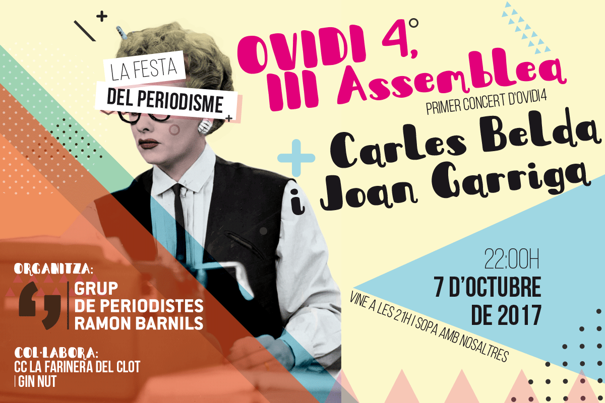 El 7 d’octubre se celebra la Festa del Periodisme