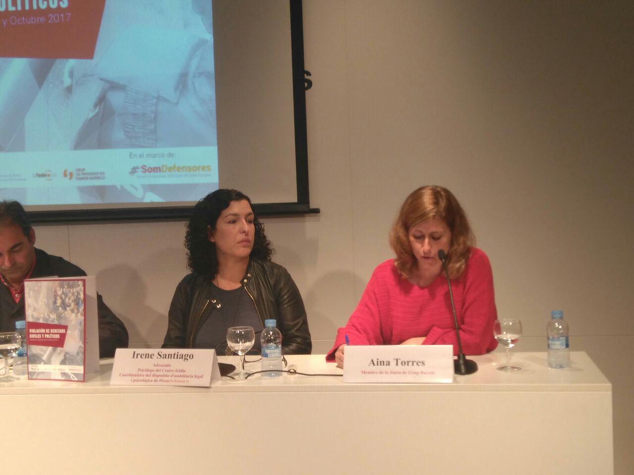 El Grup Barnils participa a l’Informe de violació de drets civils i polítics #SomDefensores